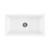 Oliveri Sicily Fireclay Farmhouse Countertop or Undermount Sink White