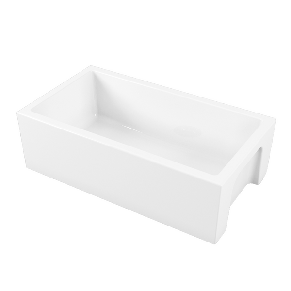 Oliveri Sicily Fireclay Farmhouse Countertop or Undermount Sink White