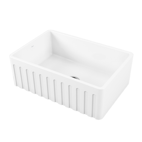 Oliveri Sicily Fireclay Farmhouse Undermount Sink White