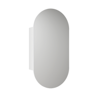 Aulic Beau Monde Oblong Matte White Shaving Cabinet