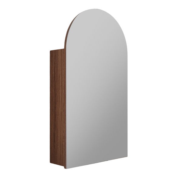 Aulic Canterbury Arch Shaving Cabinet 500mm Walnut