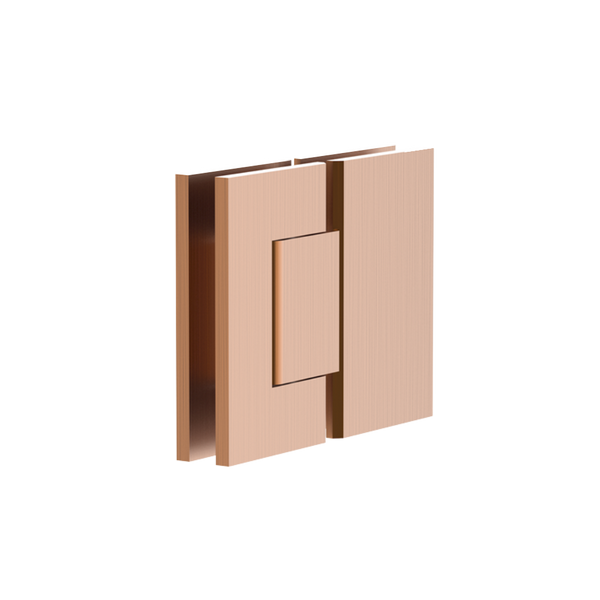 ADP Shower Screen Hinge Glass to Glass Brushed Copper