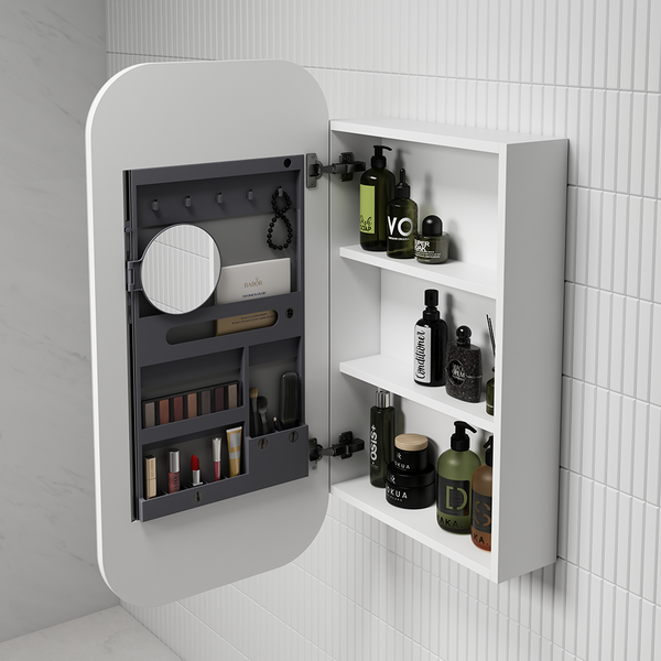 Aulic Vienna Matte White Shaving Cabinet