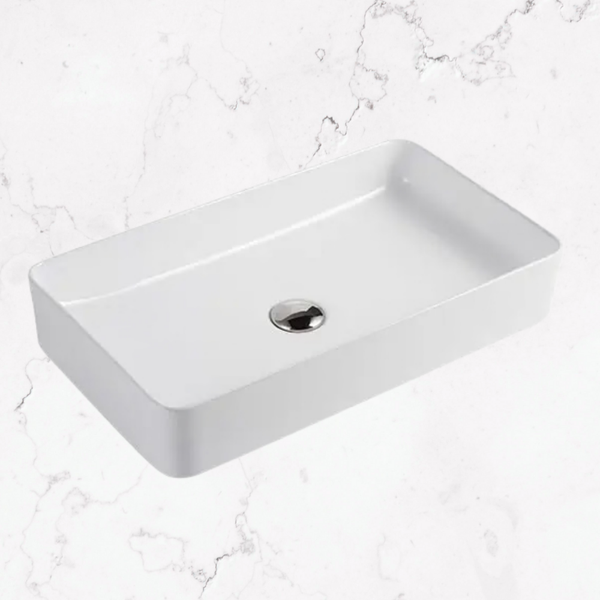 Decina San Diego Countertop Basin Gloss White
