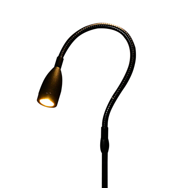 Telbix Seek 1W 88cm Spike Spot Light Black