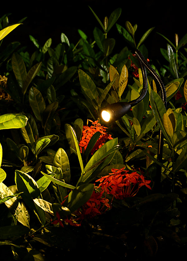 Telbix Seek 1W 88cm Spike Spot Light Black