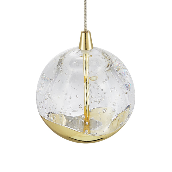 Telbix Segovia 1 Light Pendant Gold