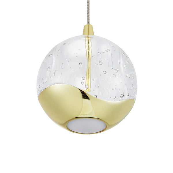 Telbix Segovia 1 Light Pendant Gold