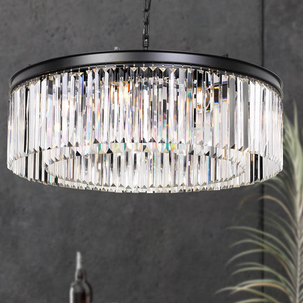 Telbix Serene 8 Lights Pendant Black