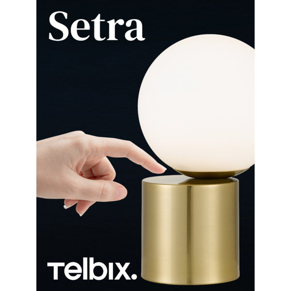 Telbix Setra Touch Table Lamp Antique Gold