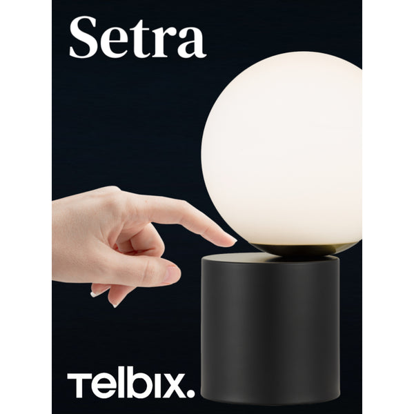 Telbix Setra Touch Table Lamp Black