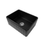 Herman 610x459 Matte Black Farmhouse Fireclay Single Bowl Sink