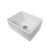 Alma Rose 610x459 Gloss White Farmhouse Fireclay Single Bowl Sink