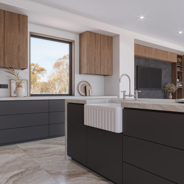 Alma Rose 610x459 Gloss White Farmhouse Fireclay Single Bowl Sink