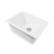 Alma Mabel 618x476 Gloss White Fireclay Single Bowl Sink