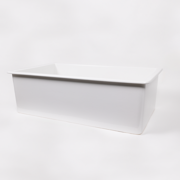 Alma Tamsin 813x483 Gloss White Fireclay Single Bowl Sink