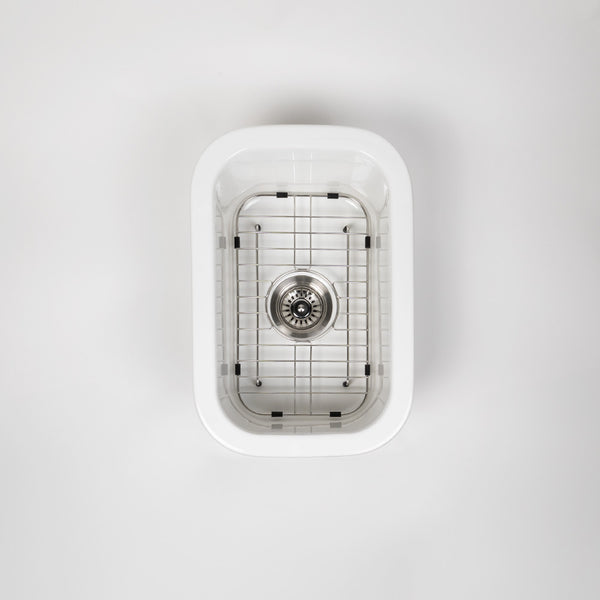 Alma Oswynn 330x483 Gloss White Fireclay Single Bowl Sink