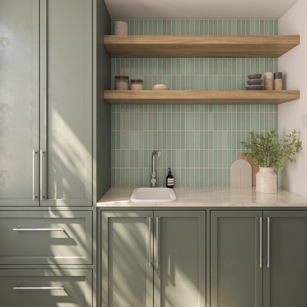 Alma Oswynn 330x483 Gloss White Fireclay Single Bowl Sink