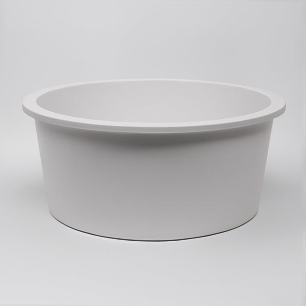 Alma Douglas 460x460 White Granite Circle Single Bowl Sink