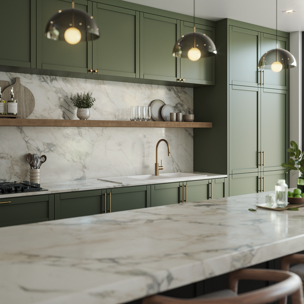 Alma Darlene 1200x500 White Granite Left Drainboard Double Bowl Tap Landing Sink