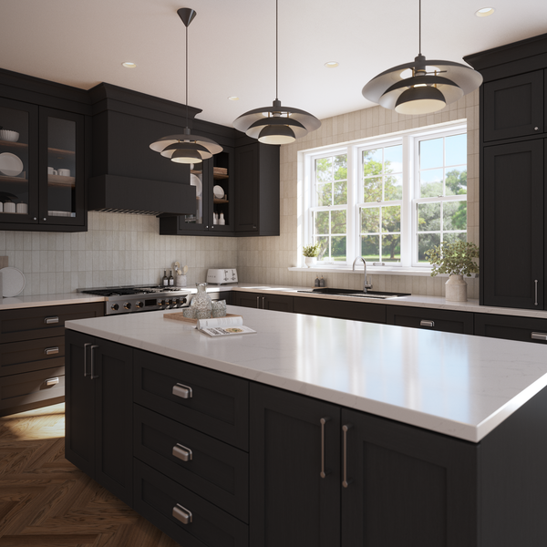 Alma Randall 1000x500 Black Granite Right Drainboard Single Bowl Tap Landing Sink