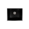 Alma Donald 560x445 Black Granite Square Single Bowl Sink