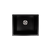 Alma Donald 560x445 Black Granite Square Single Bowl Sink