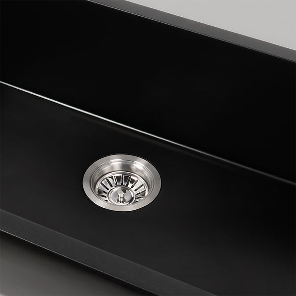 Alma Walter 760x440 Black Granite Single Bowl Sink