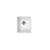 Alma Cynthia 396x446 White Granite Square Single Bowl Sink