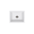 Alma Kenneth 540x430 White Granite Square Single Bowl Sink