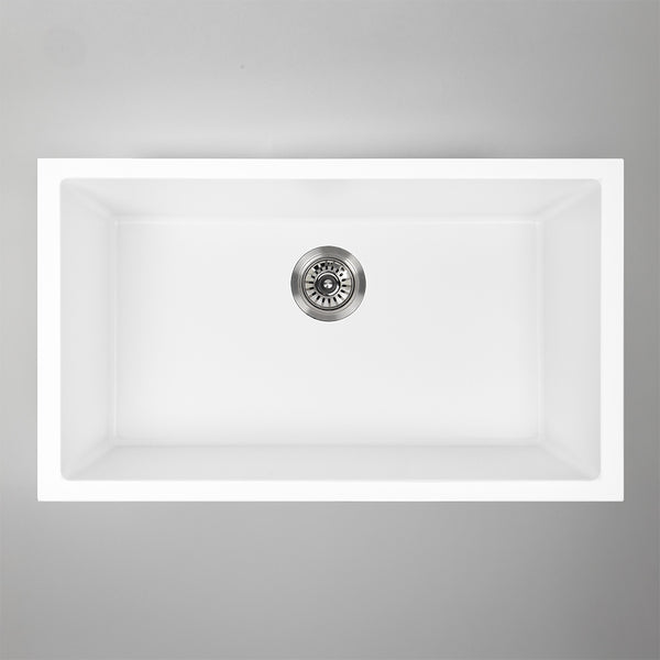 Alma Walter 760x440 White Granite Single Bowl Sink