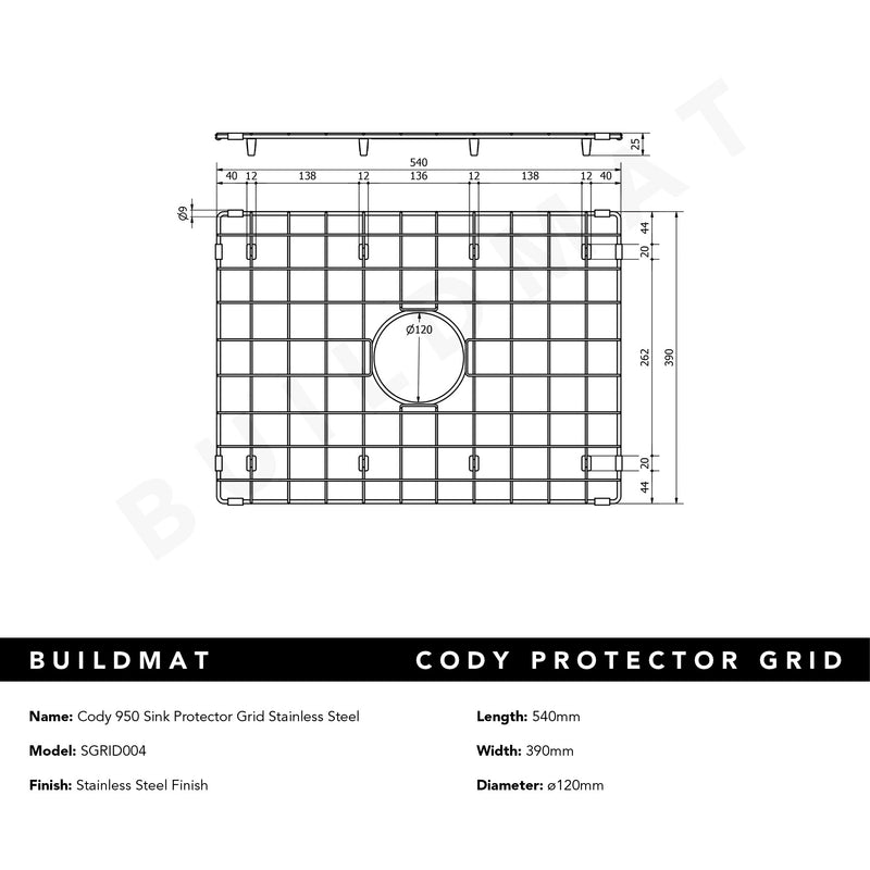 Cody 950 Sink Protector Grid