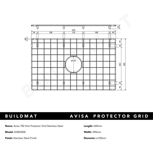 Alma Avisa 700 Sink Protector Grid