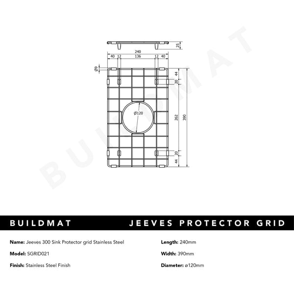Alma Jeeves 300 Sink Protector Grid