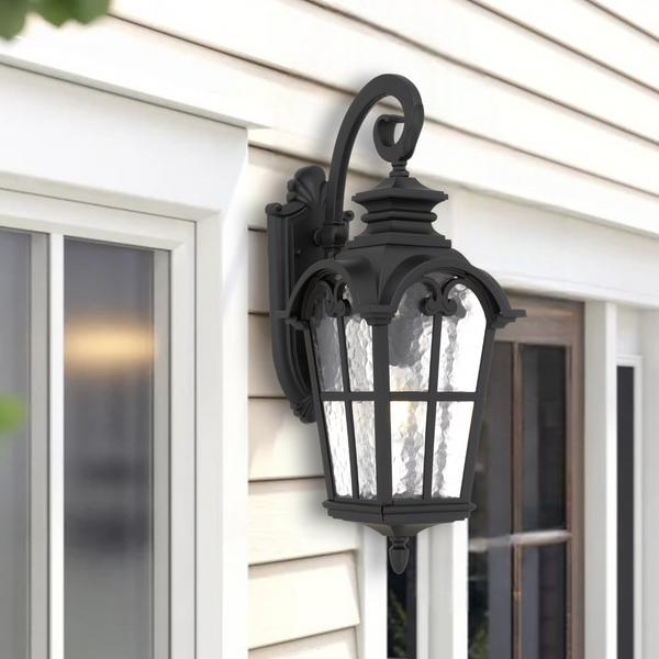 Telbix Shelton Exterior Wall Light Black