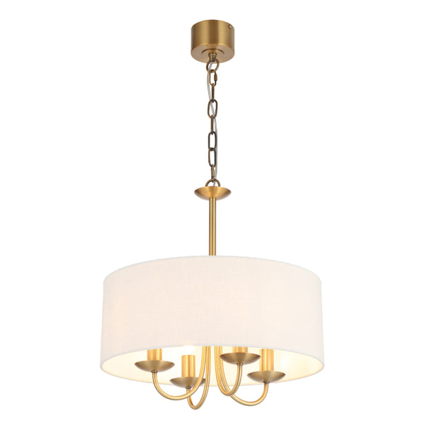 Telbix Shiron 4 Light Pendant Brass