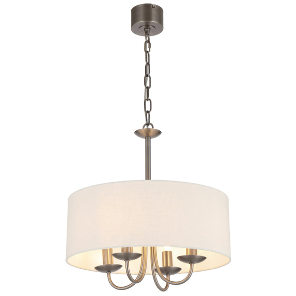 Telbix Shiron 4 Light Pendant Nickel