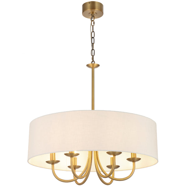 Telbix Shiron 6 Light Pendant Brass