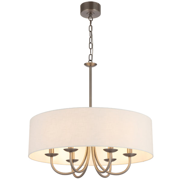 Telbix Shiron 6 Light Pendant Nickel