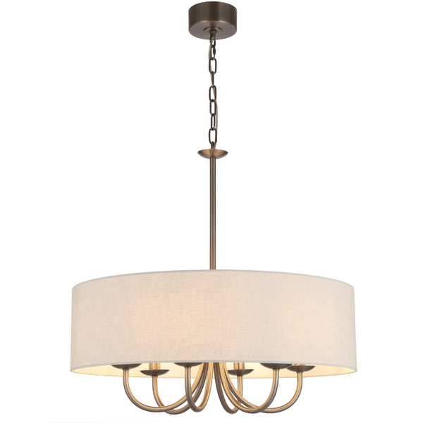 Telbix Shiron 6 Light Pendant Nickel