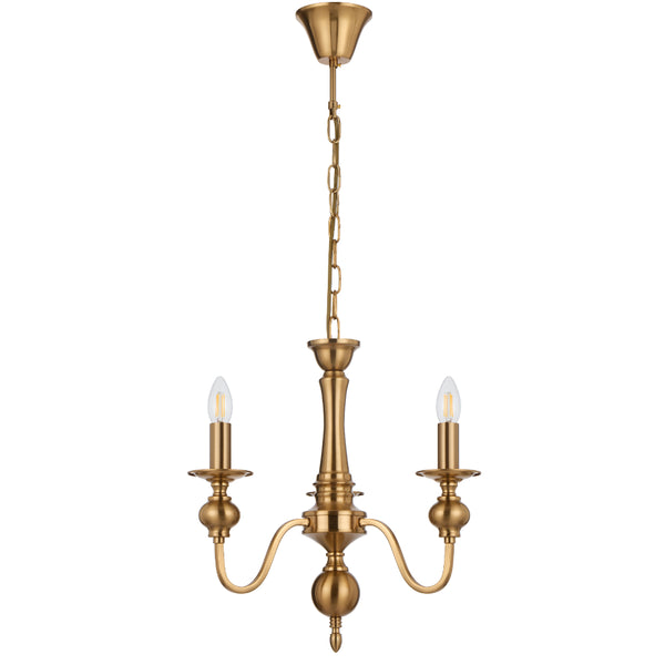 Telbix Siedel 3 Light Pendant Copper