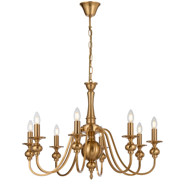 Telbix Siedel 8 Light Pendant Copper