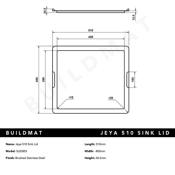 Alma Jeya 510 Sink Lid