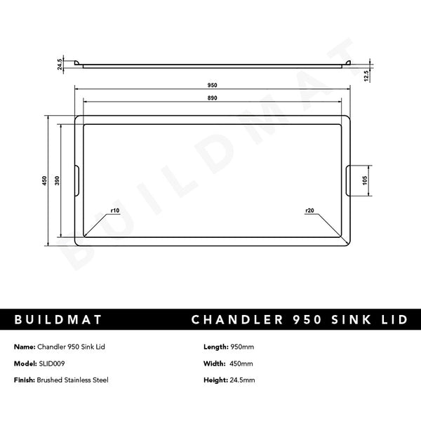 Alma Chandler 950 Sink Lid