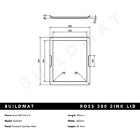 Ross 380 Sink Lid
