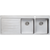 Oliveri Sonetto Double Bowl Topmount Sink Left Drainboard
