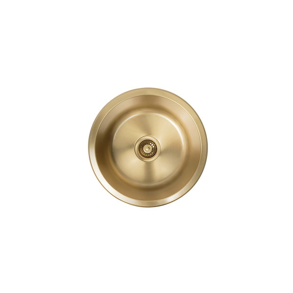 Alma Brushed Brass Gold Divya 425x425 Round Sink