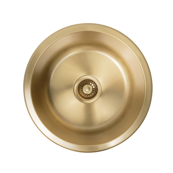 Alma Brushed Brass Gold Divya 425x425 Round Sink