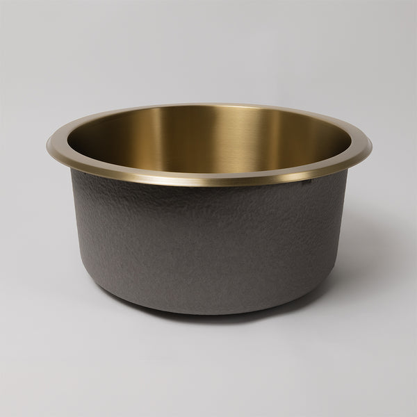 Alma Brushed Brass Gold Divya 425x425 Round Sink