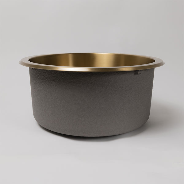 Alma Brushed Brass Gold Divya 425x425 Round Sink